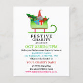Festive Elf Sleigh, Festive Charity Auction Event Flyer (Voorkant)