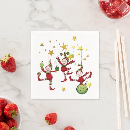 Festive Elves Kerstmis Servetten (Insitu)