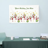 Festive Elves Kerstmis Spandoek (Beurs)