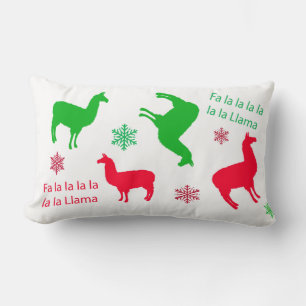 Festive Fa la la la la ama Kerstmis Feestdagen Kussen