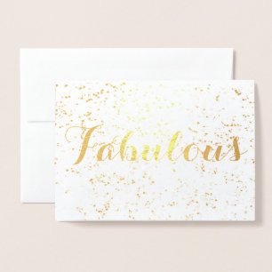 Festive Fabulous Birthday Folie Kaarten