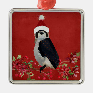 FESTIVE FALCON METALEN ORNAMENT