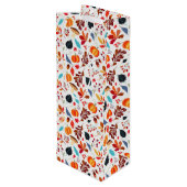 Festive Fall Colors Wijn Cadeautas (Achterkant Gekanteld)