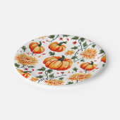 Festive Fall Pumpkins and Chrysanthemums Papieren Bordje (Gekanteld)