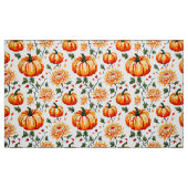 Festive Fall Pumpkins and Chrysanthemums Stof (Fat Quarter)