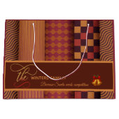 Festive Family Christmas Gift Bag Groot Cadeauzakje (Voorkant)