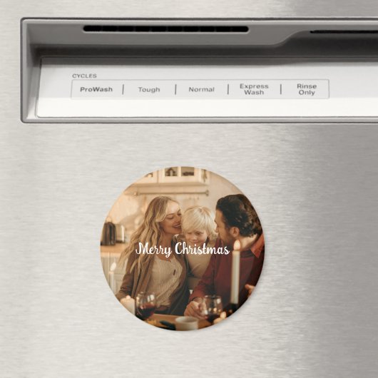 Festive Family Magnet – Photo and Merry Message (Insitu (Vaatwasser))