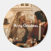 Festive Family Magnet – Photo and Merry Message (Voorkant)