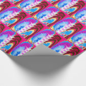 Festive fantasy cadeaupapier (Hoek)