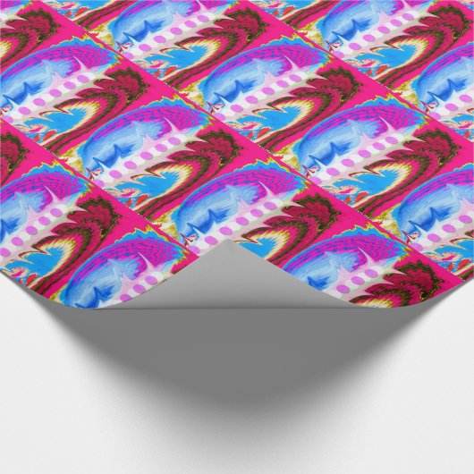 Festive fantasy cadeaupapier (Hoek)