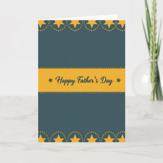 Festive Fathers Day Lights Card Kaart