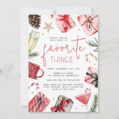 Festive Favorites | Holiday Favorite Things Party Kaart (Voorkant)