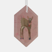 FESTIVE FAWN GLAS ORNAMENT (Voorkant Rechts)