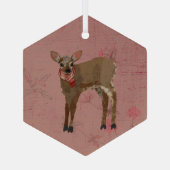 FESTIVE FAWN GLAS ORNAMENT (Achterkant)