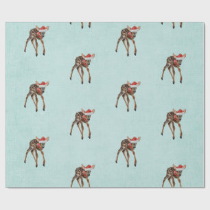 FESTIVE FAWN Wrapping Paper Cadeaupapier