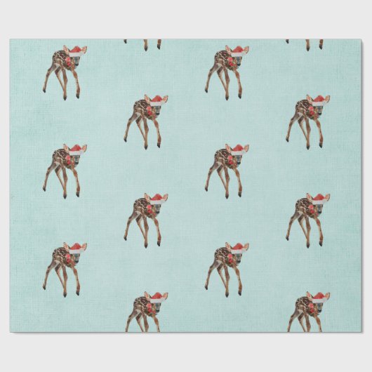 FESTIVE FAWN Wrapping Paper Cadeaupapier (Vlak)