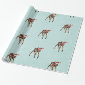 FESTIVE FAWN Wrapping Paper Cadeaupapier (Uitgerold)