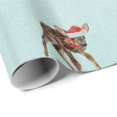 FESTIVE FAWN Wrapping Paper Cadeaupapier (Rol Hoek)