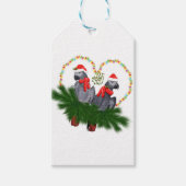 Festive Featherball Gift Labels Cadeaulabel (Voorkant)