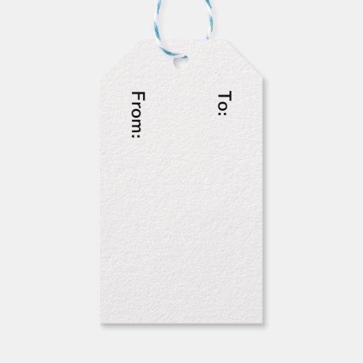 Festive Featherball Gift Labels Cadeaulabel (Achterkant)