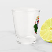 Festive Featherballen Glass Shot Glas (Links)