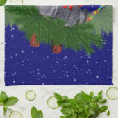 Festive Featherballen Kitchen Towel Theedoek (Gevouwen)
