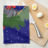 Festive Featherballen Kitchen Towel Theedoek (Quarter Fold)