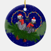 Festive Featherballen Ornament (Achterkant)