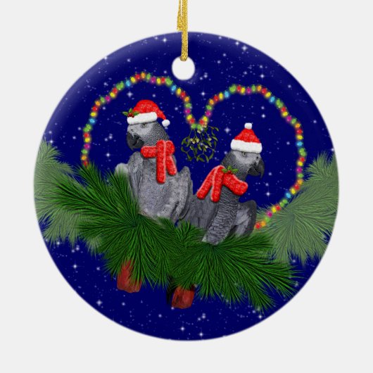 Festive Featherballen Ornament (Achterkant)