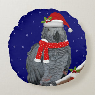 Festive Feathers Pillow Rond Kussen