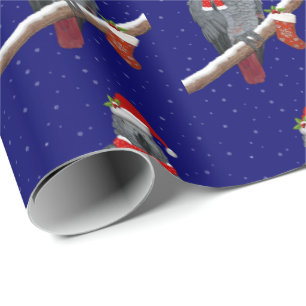 Festive Feathers Wrapping Paper Cadeaupapier