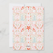 Festive  feestdag kerstmis Kaart (Achterkant)