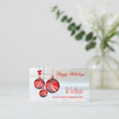 Festive Feestdagen Cadeaubont Certificate Sjabloon Kortingskaartje (Staand voorkant)