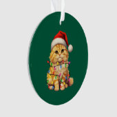 Festive Feline Christmas Ornament  (voorkant)