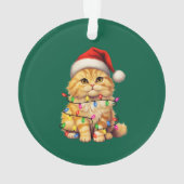 Festive Feline Christmas Ornament  (achterkant)