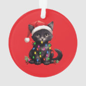 Festive Feline Christmas Ornament  (achterkant)