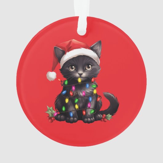 Festive Feline Christmas Ornament  (achterkant)