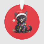 Festive Feline Christmas Ornament  (voorkant)