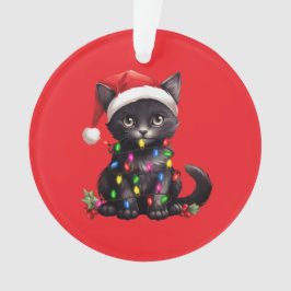 Festive Feline Christmas Ornament 