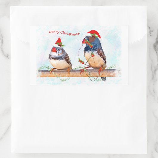 Festive Finches Sticker (Tas)