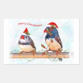 Festive Finches Sticker (Voorkant)