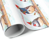 Festive Finches Wrapping Paper Cadeaupapier (Rol Hoek)