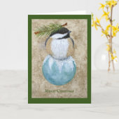 Festive Fiona kerstkaart Kaart (Gele Bloem)