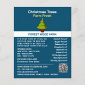 Festive Fir Tree Design, kerstboomverkoop Flyer (Voorkant)