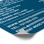 Festive Fir Tree Design, kerstboomverkoop Poster (Hoek)