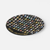 Festive Fir Trees, kerstfeest Papieren Bordje (Gekanteld)