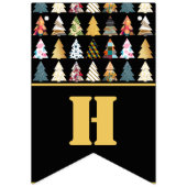 Festive Fir Trees, kerstfeest Vlaggetjes (Tweede vlag)