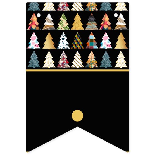 Festive Fir Trees, kerstfeest Vlaggetjes (Eerste vlag)