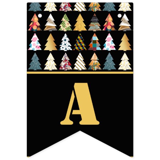 Festive Fir Trees, kerstfeest Vlaggetjes (Derde vlag)