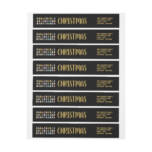 Festive Fir Trees, Kerstmis (Vel)